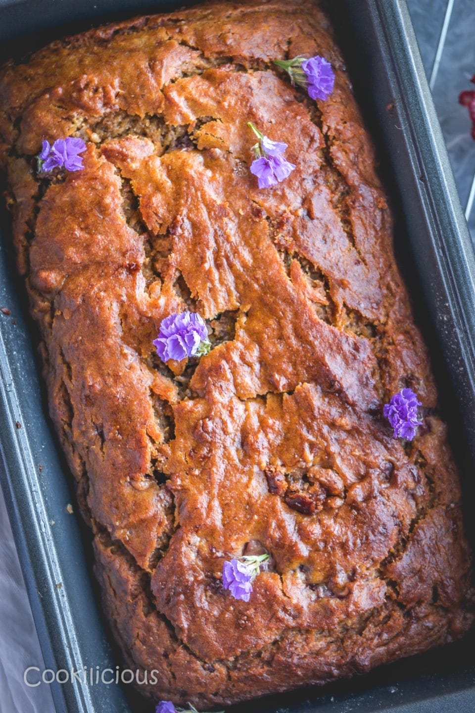 Vegan Banana Strawberry Bread