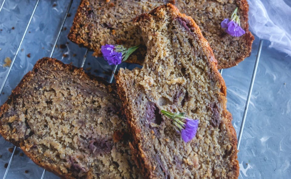 Vegan Banana Strawberry Bread