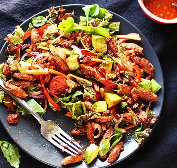 Bbq Soy Curls Salad
