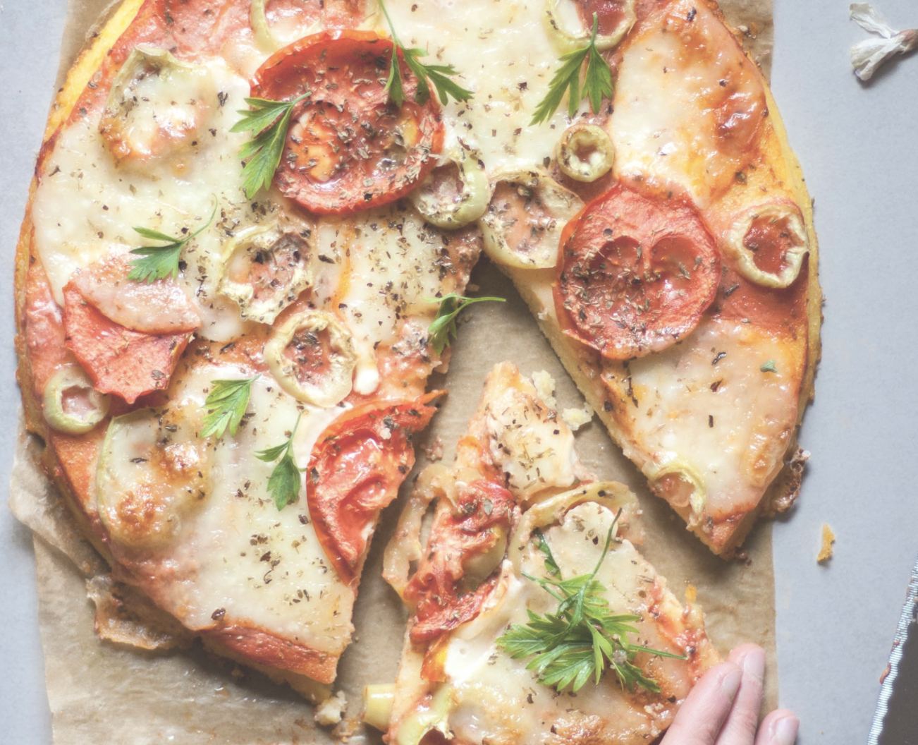 polenta pizza