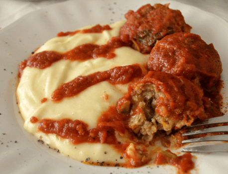 Braised soy meatballs
