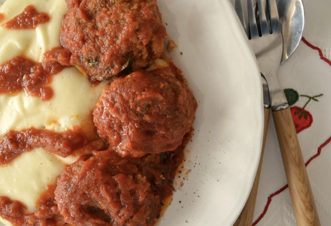 Braised soy meatballs