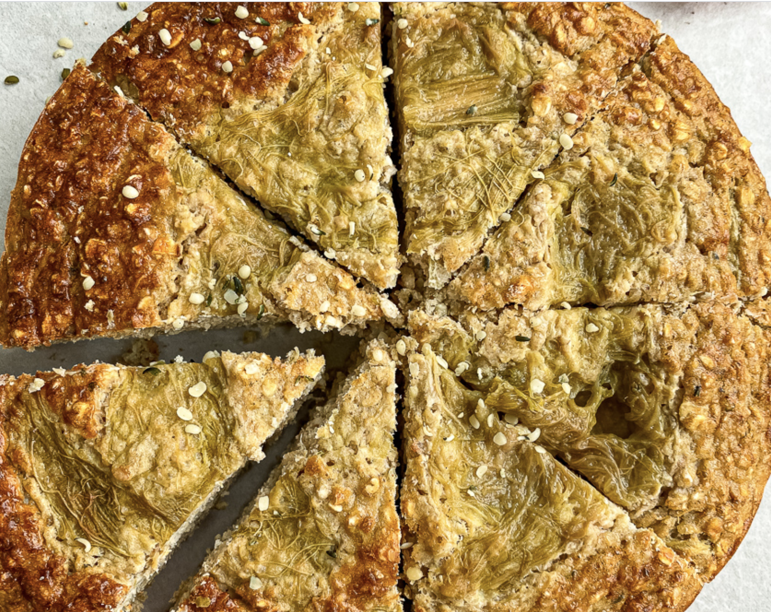 High Protein Rhubarb Oat Bars