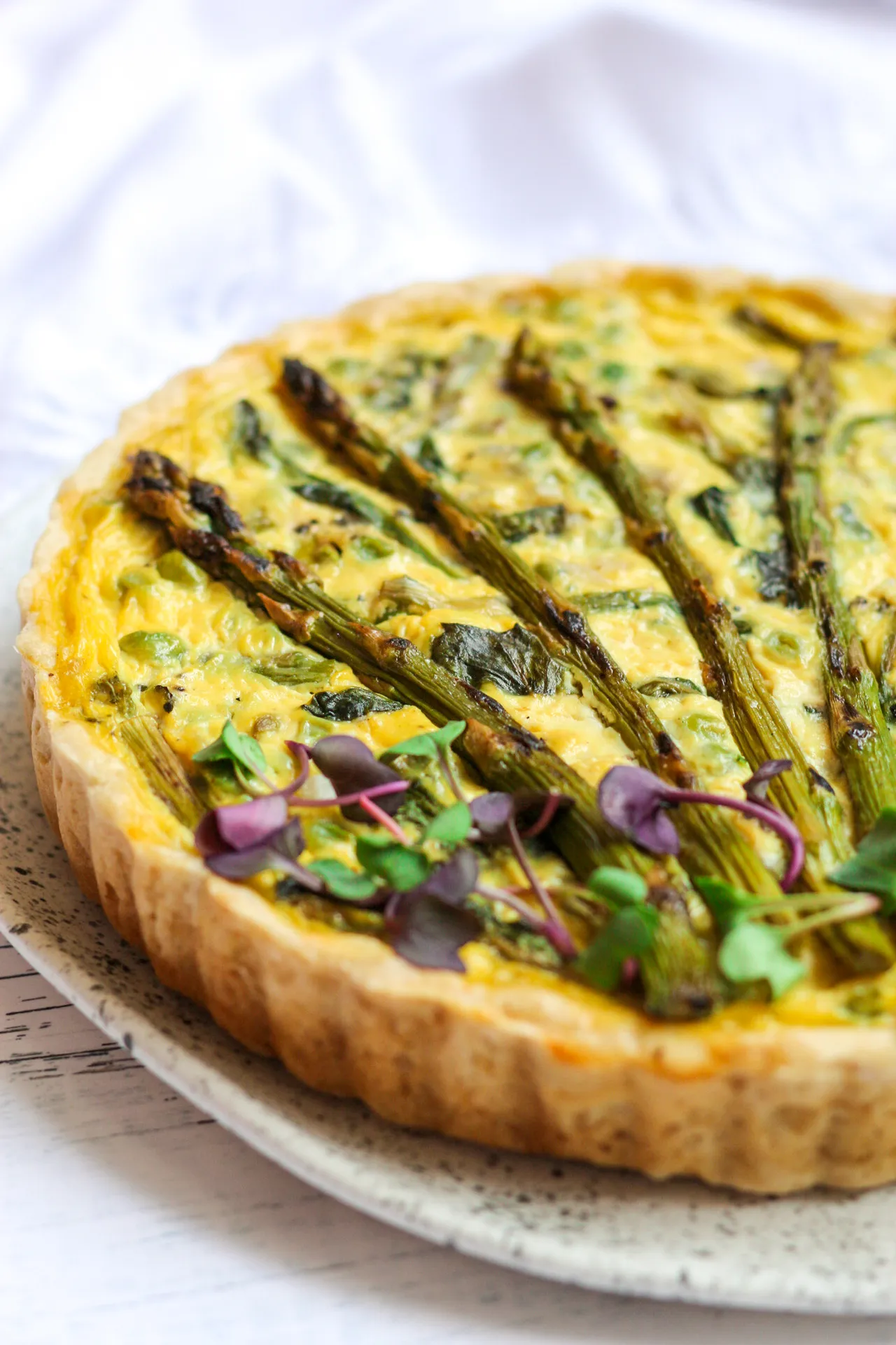 Vegan Asparagus Quiche