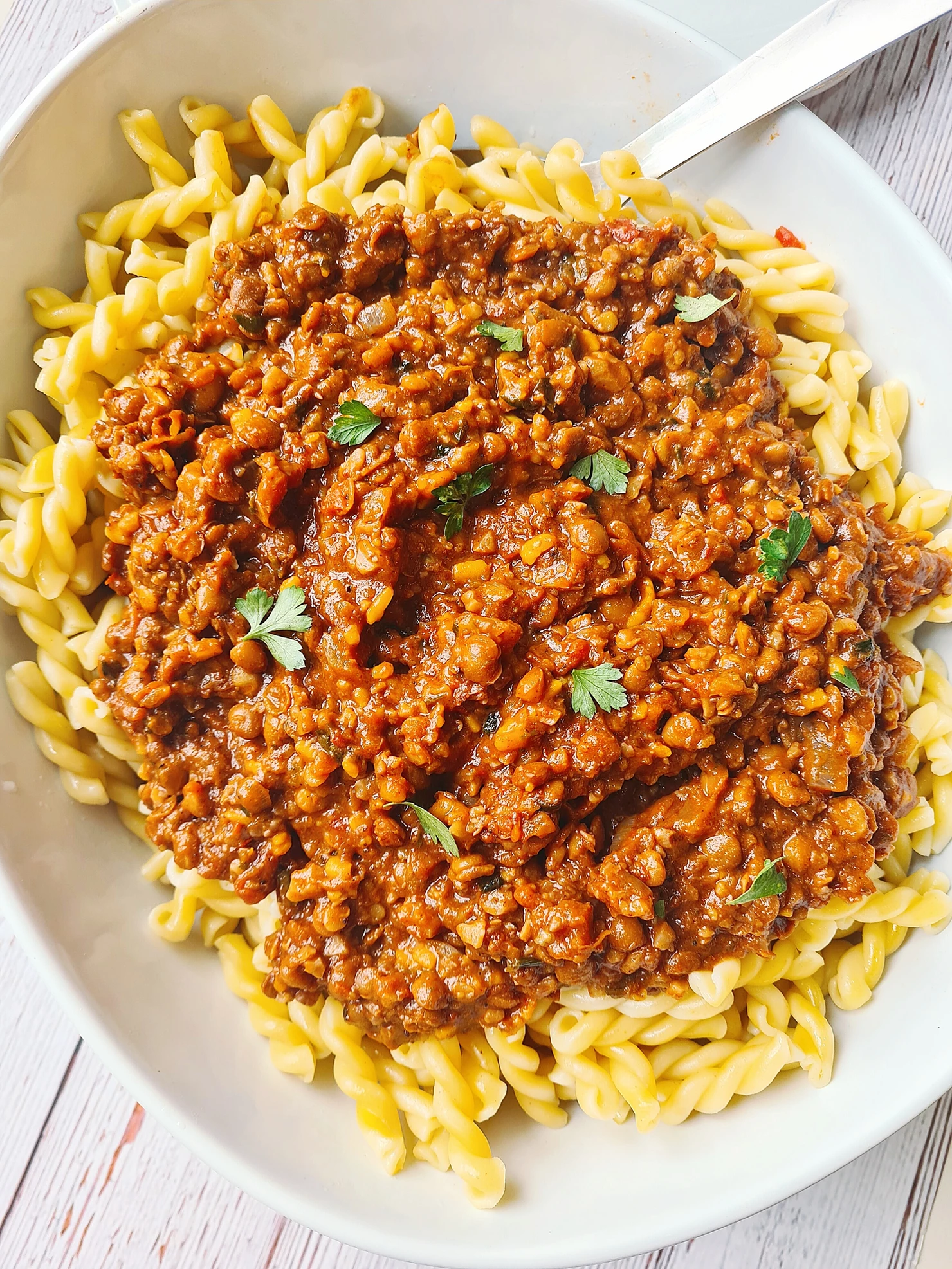 Lentil-Walnut Bolognese
