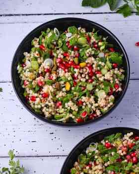 pomegranate-couscous-salad-overhead
