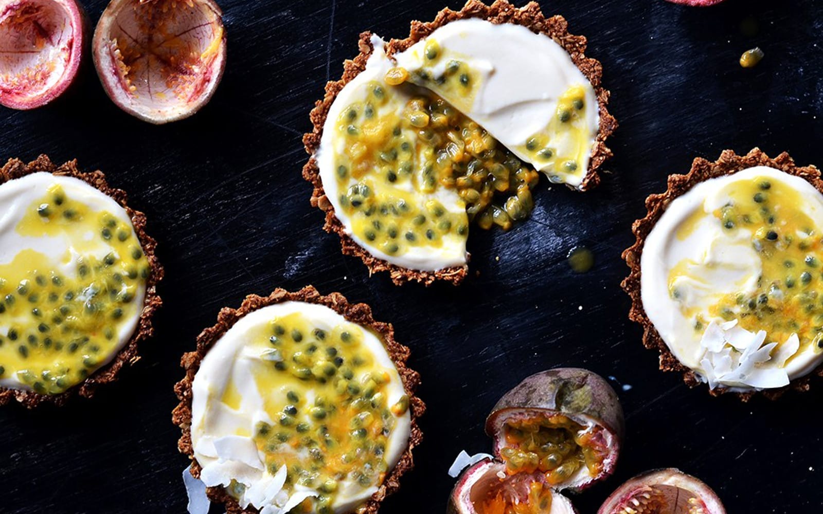 Passion Fruit Cream Tartlets