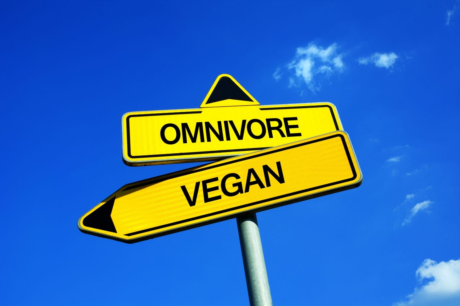 Omnivore vegan signs