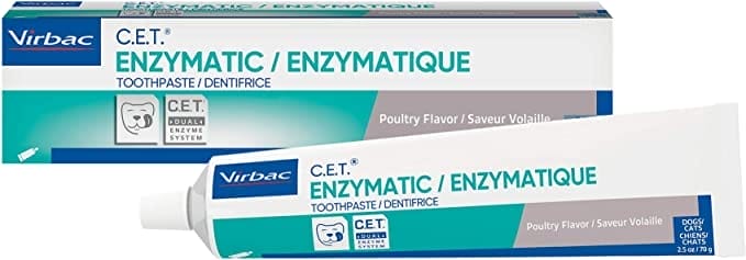 Virbac CET Enzymatic Toothpaste| Eliminates Bad Breath by Removing Plaque & Tartar Buildup