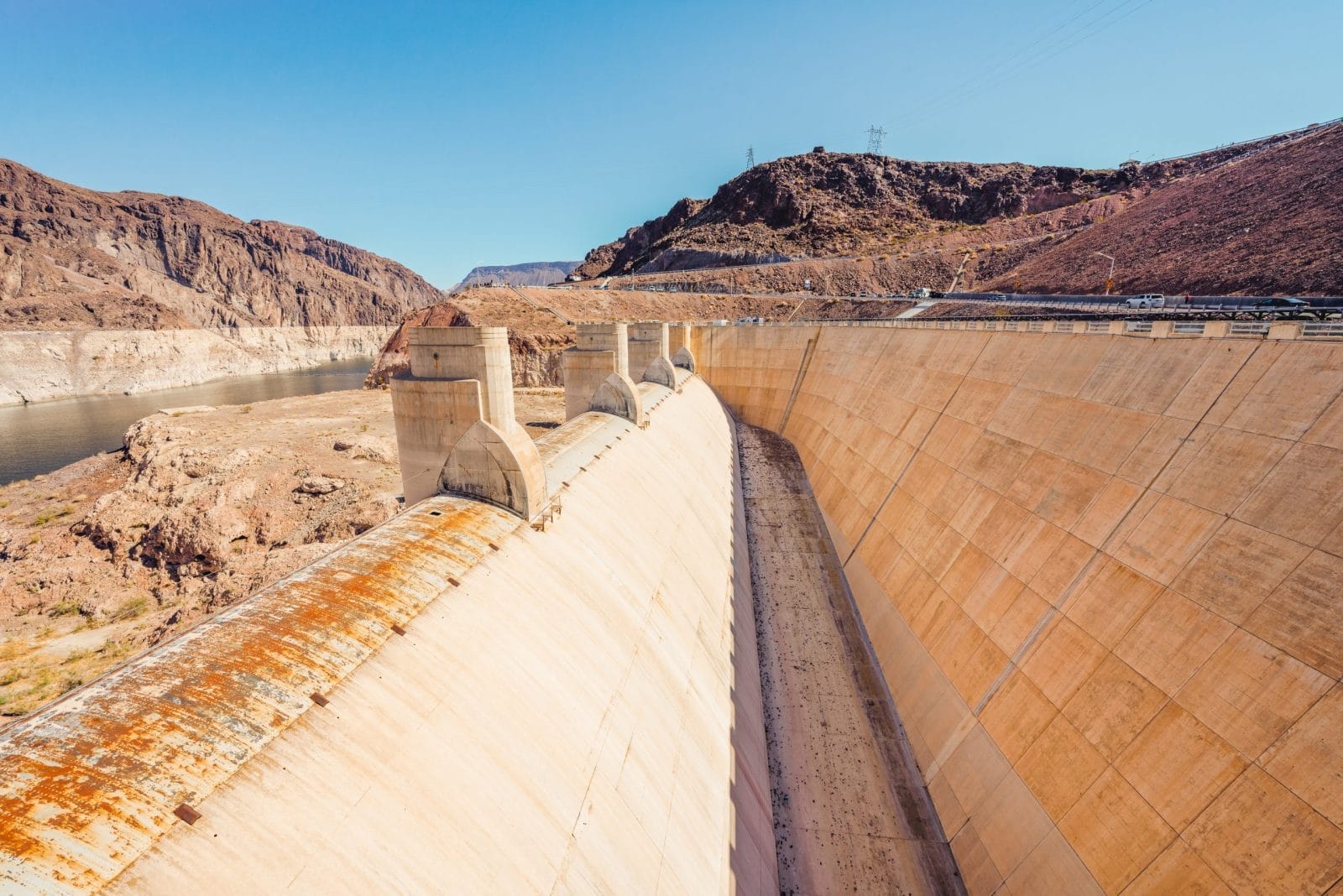 Hoover dam dried out