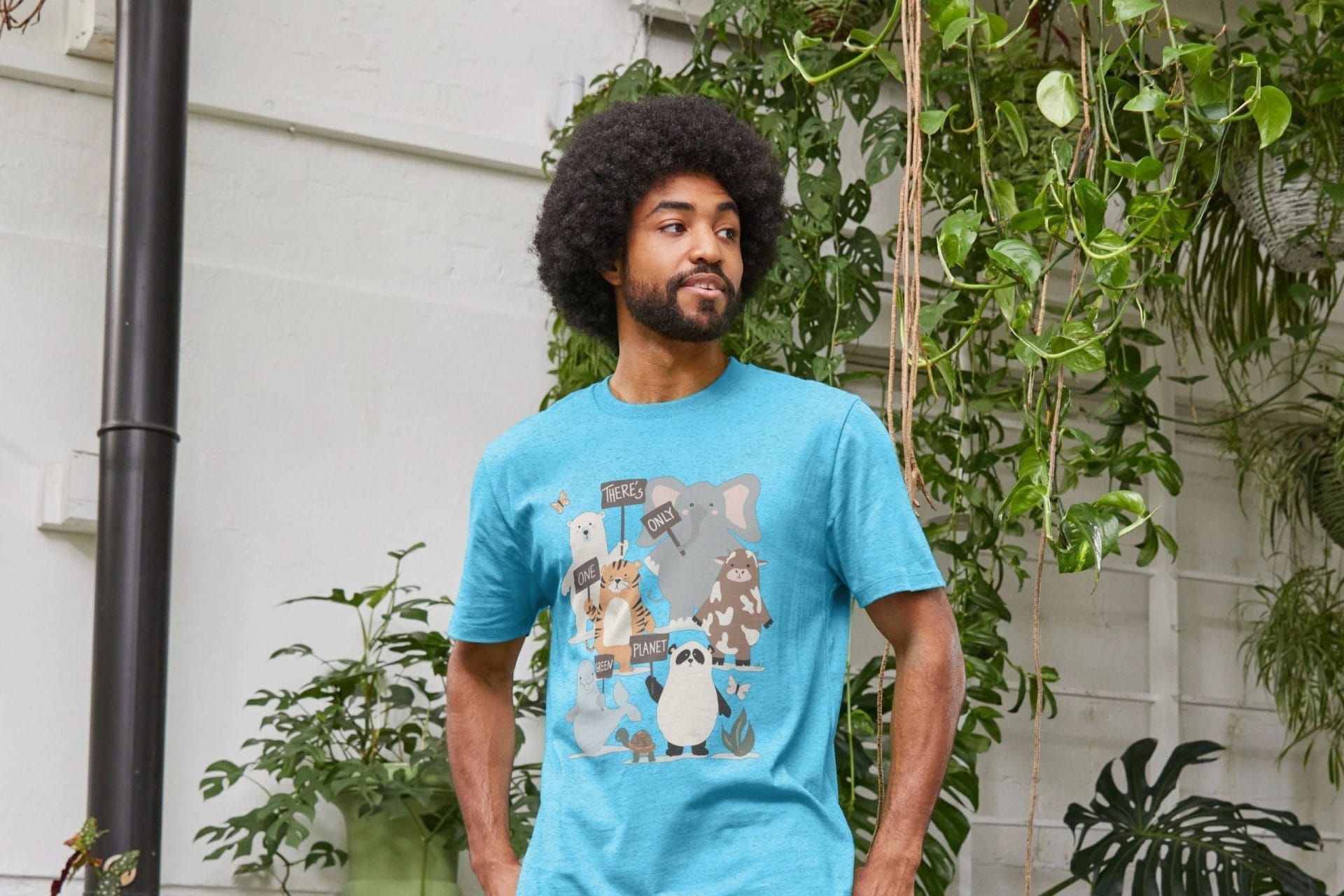 climate change tshirt made from recycled materials