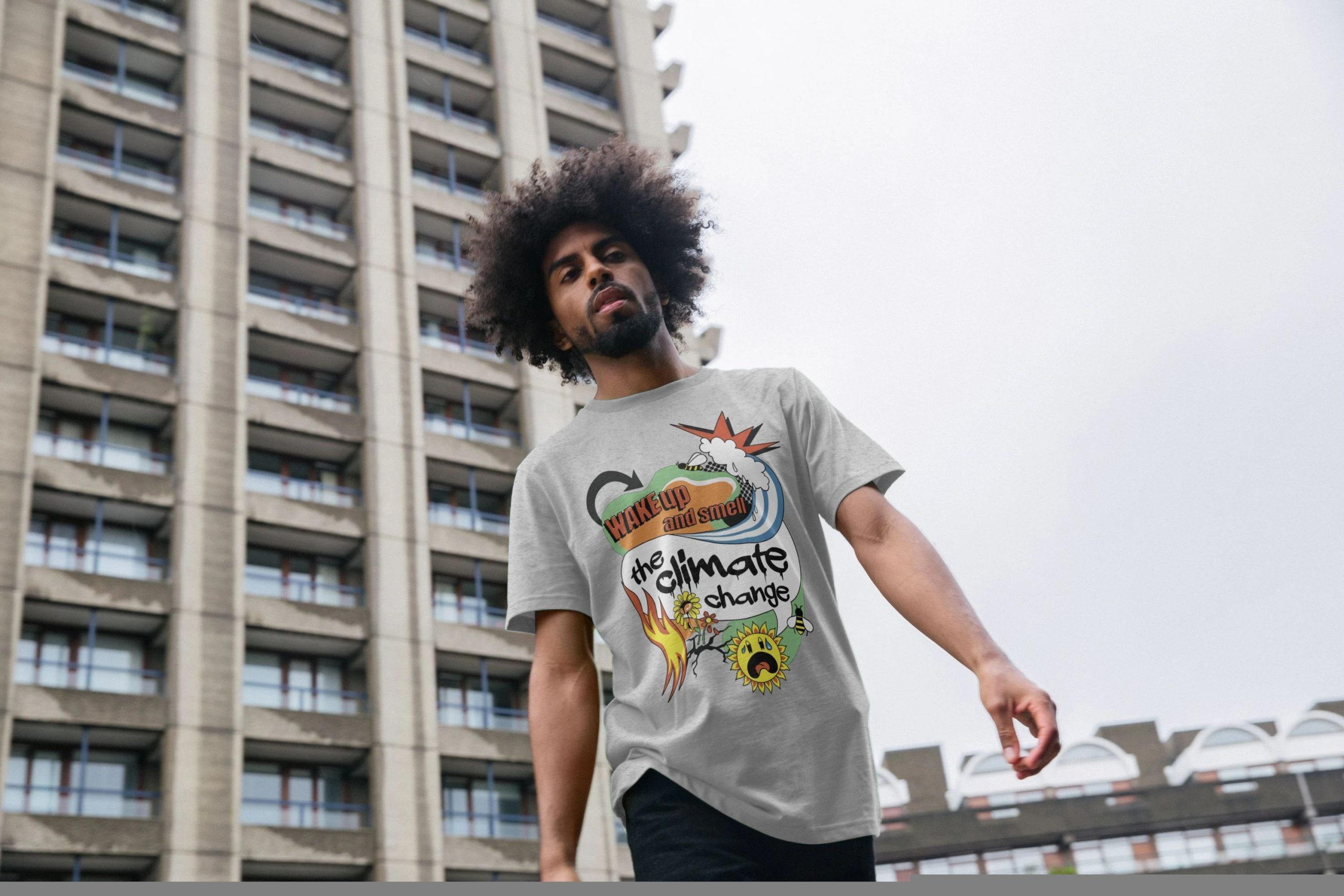 climate change tshirt recycled materials