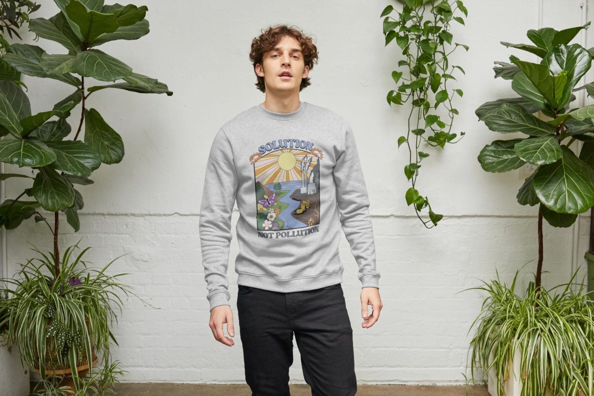climate change tshirt made from recycled materials