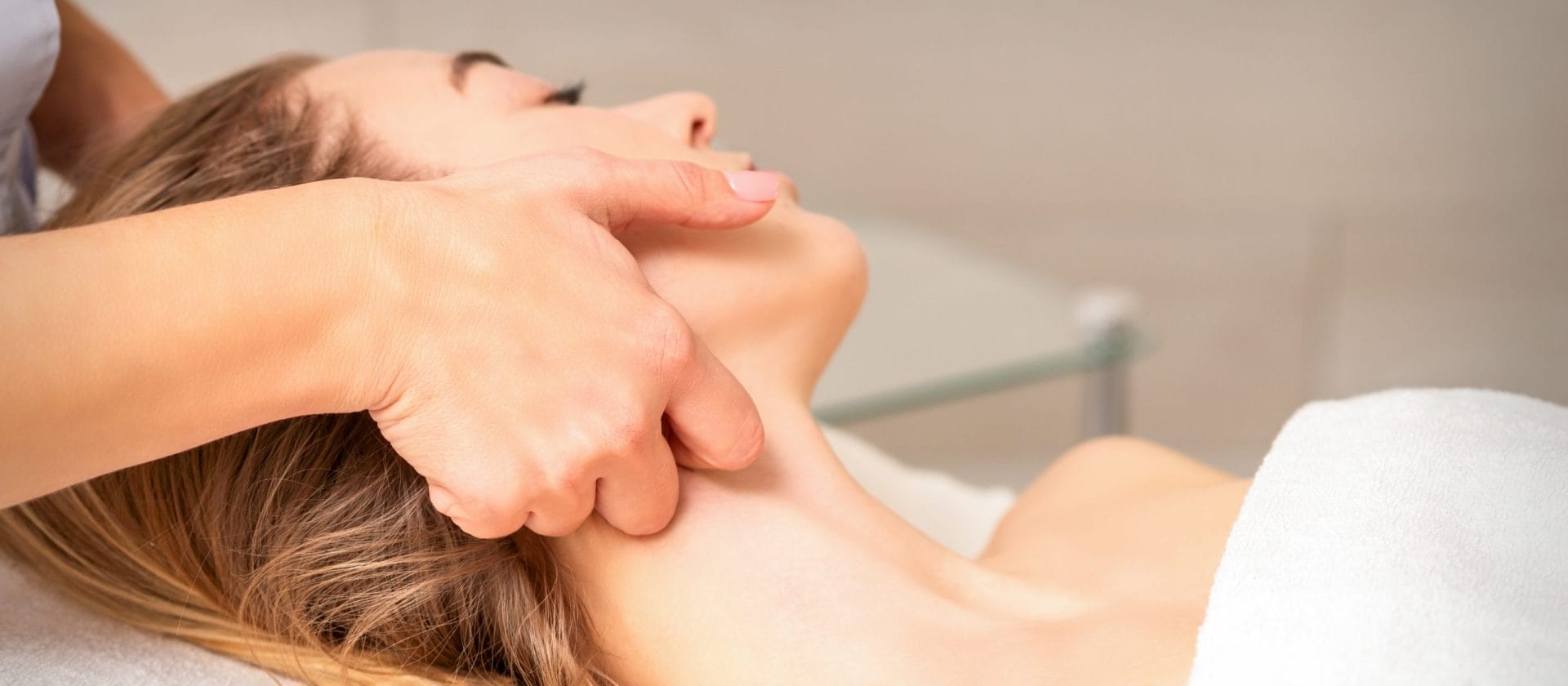 Someone getting a massage