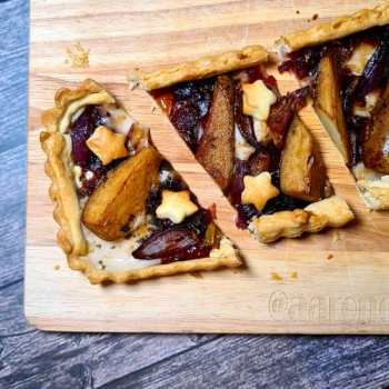 Caramelized Red Onion & Pear Tart