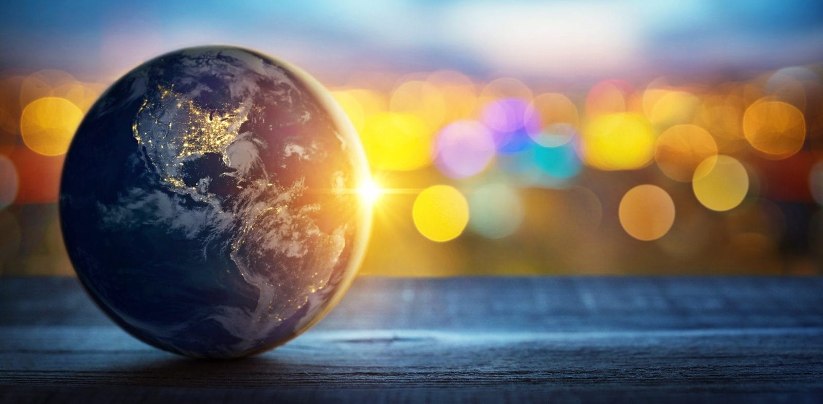 a globe of the earth