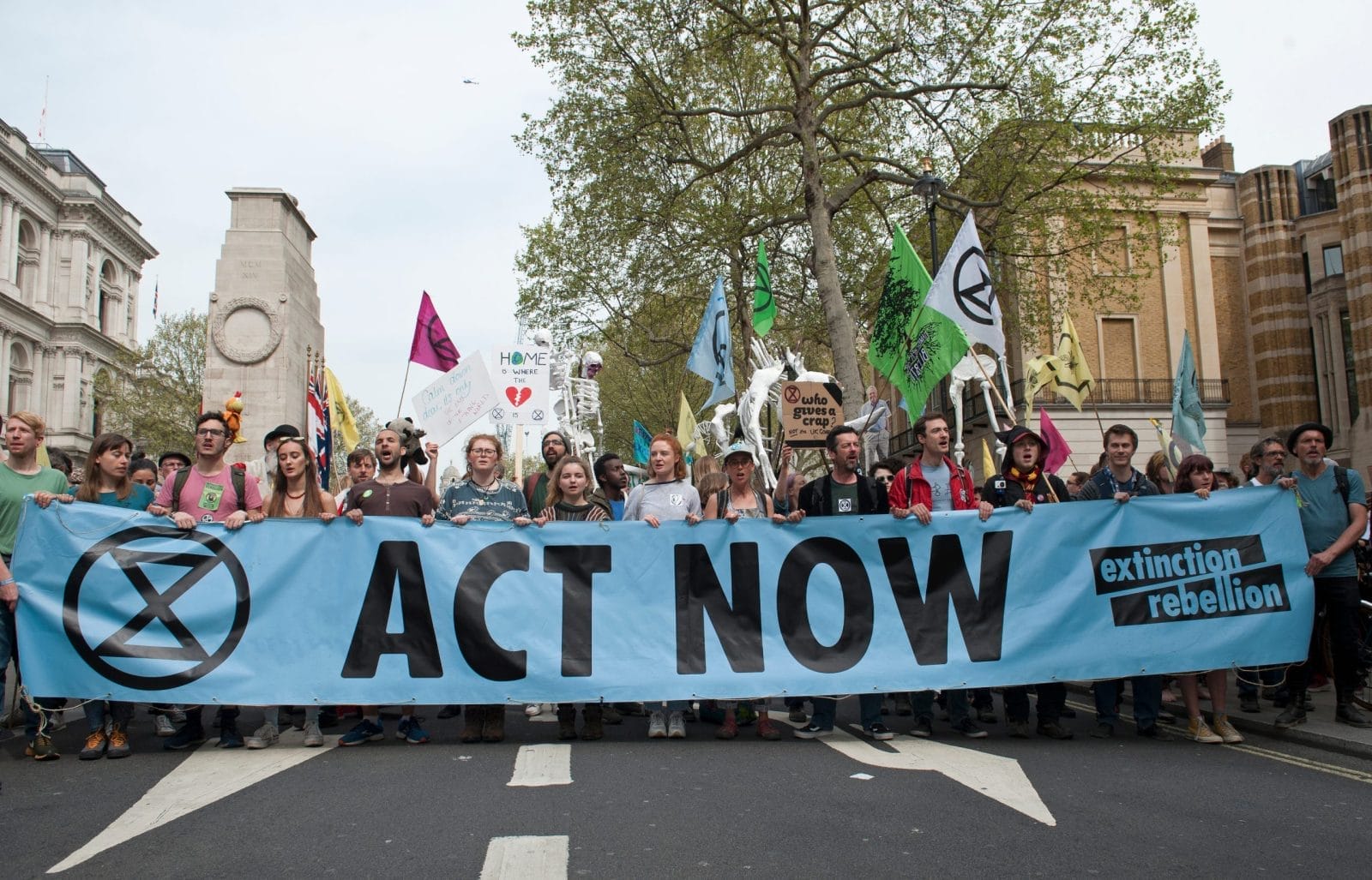 Extinction Rebellion demonstration in Parliament Square, London