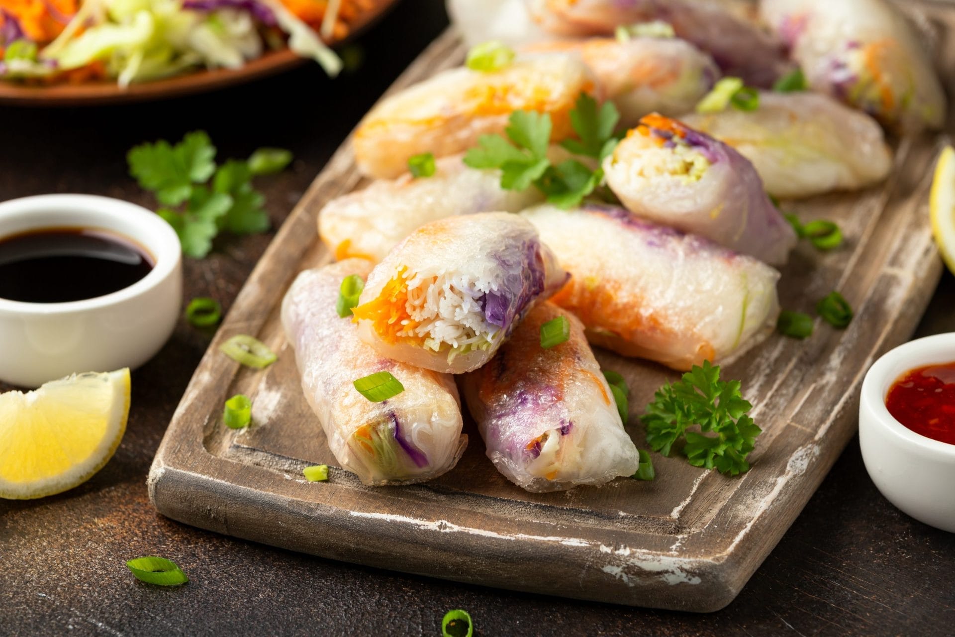 Fried Vegan spring rolls