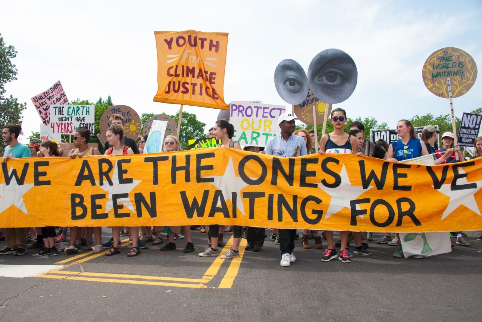Protesters at the People’s Climate March