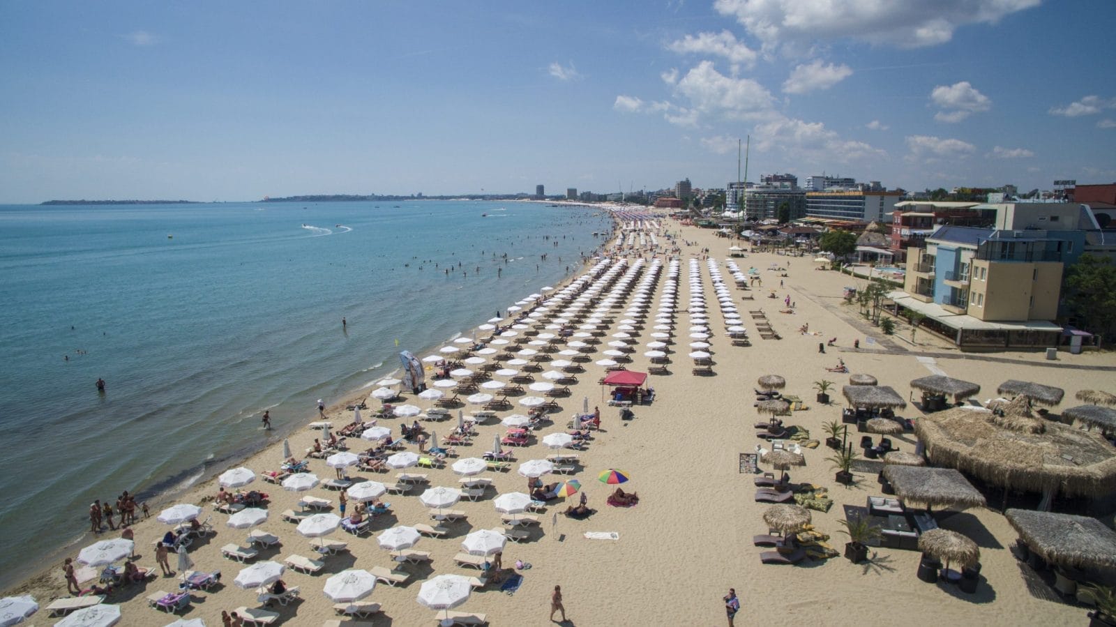 Aerial view of Sunny Beach