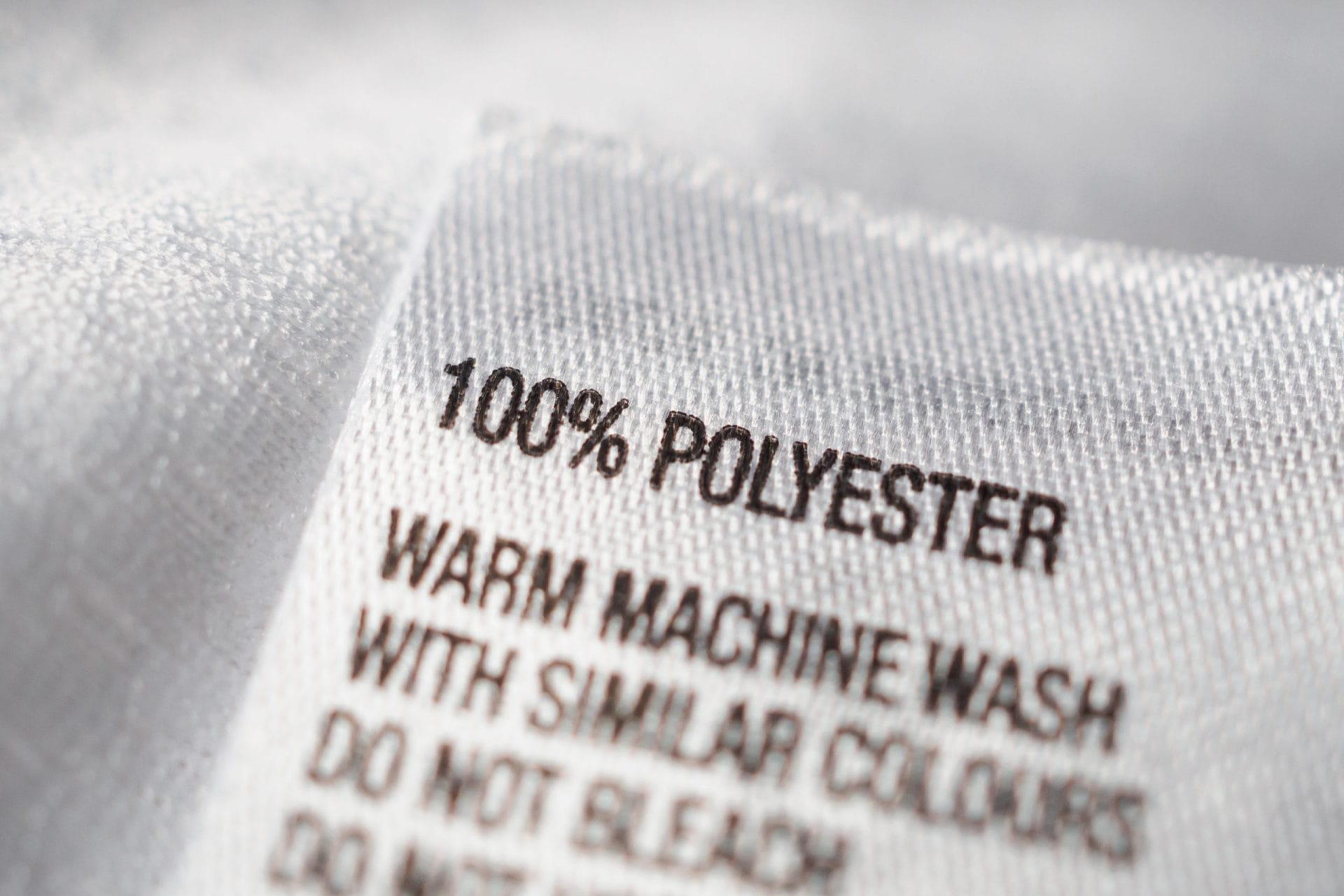 Polyester fabric tag