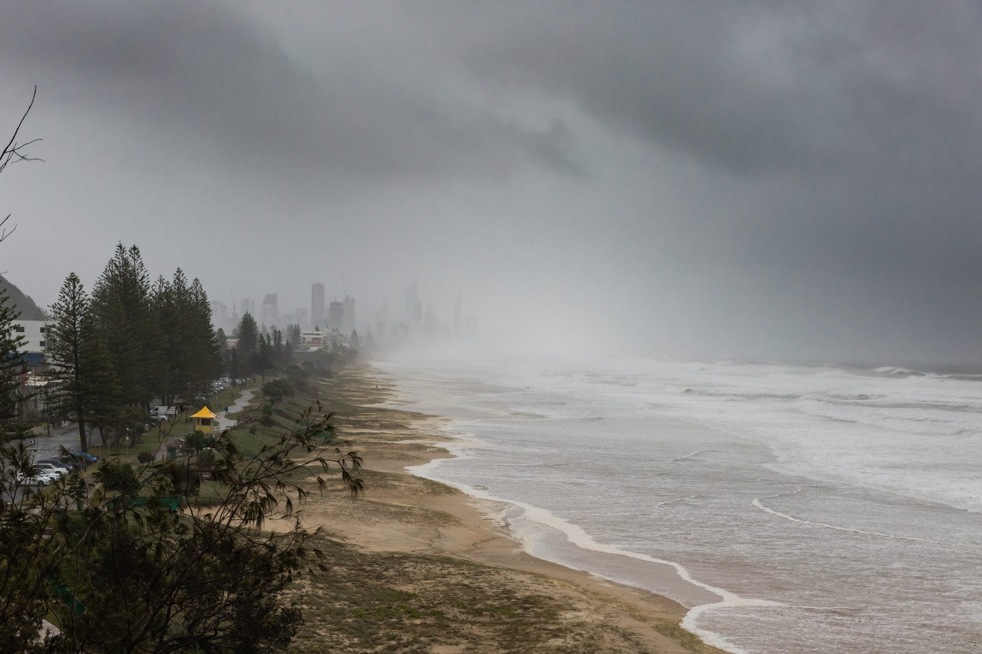 Storm hitting the Gold Coast