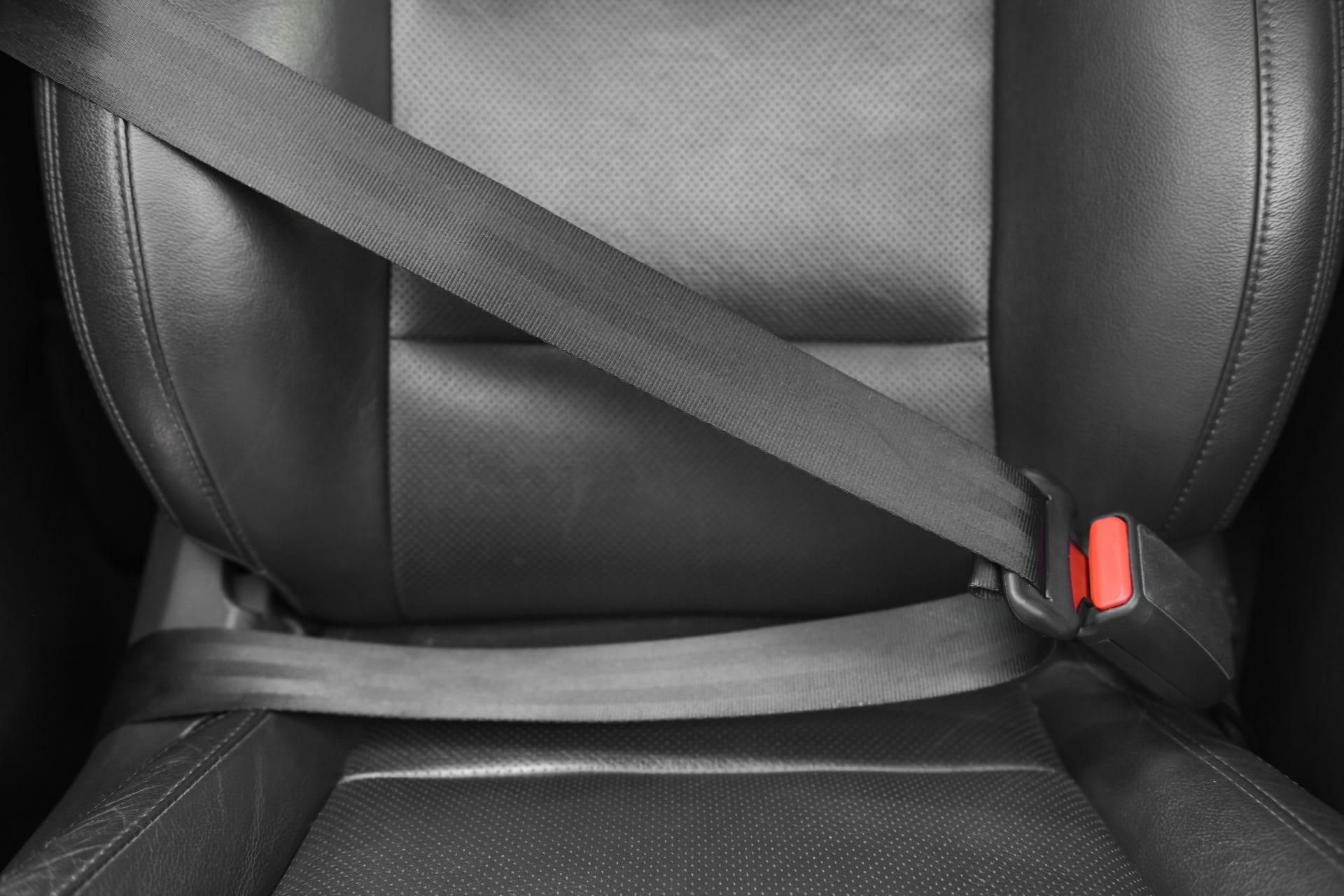 Leather car seat
