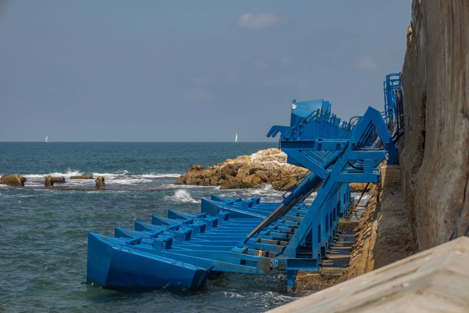 Wave energy power station