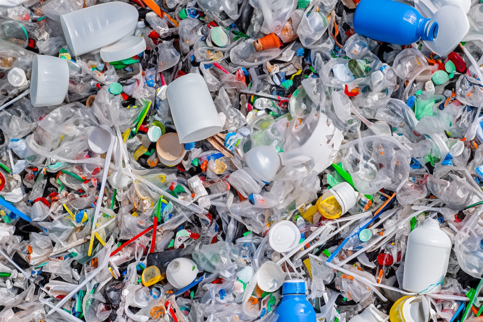 A pile of plastic waste