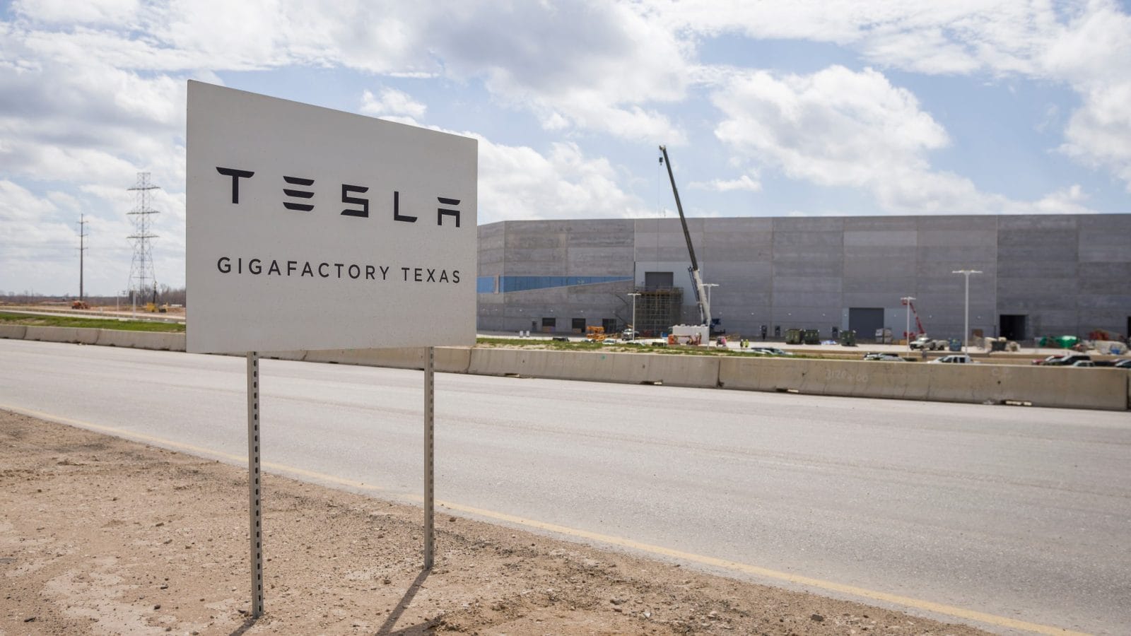 tesla gigafactory texas sign
