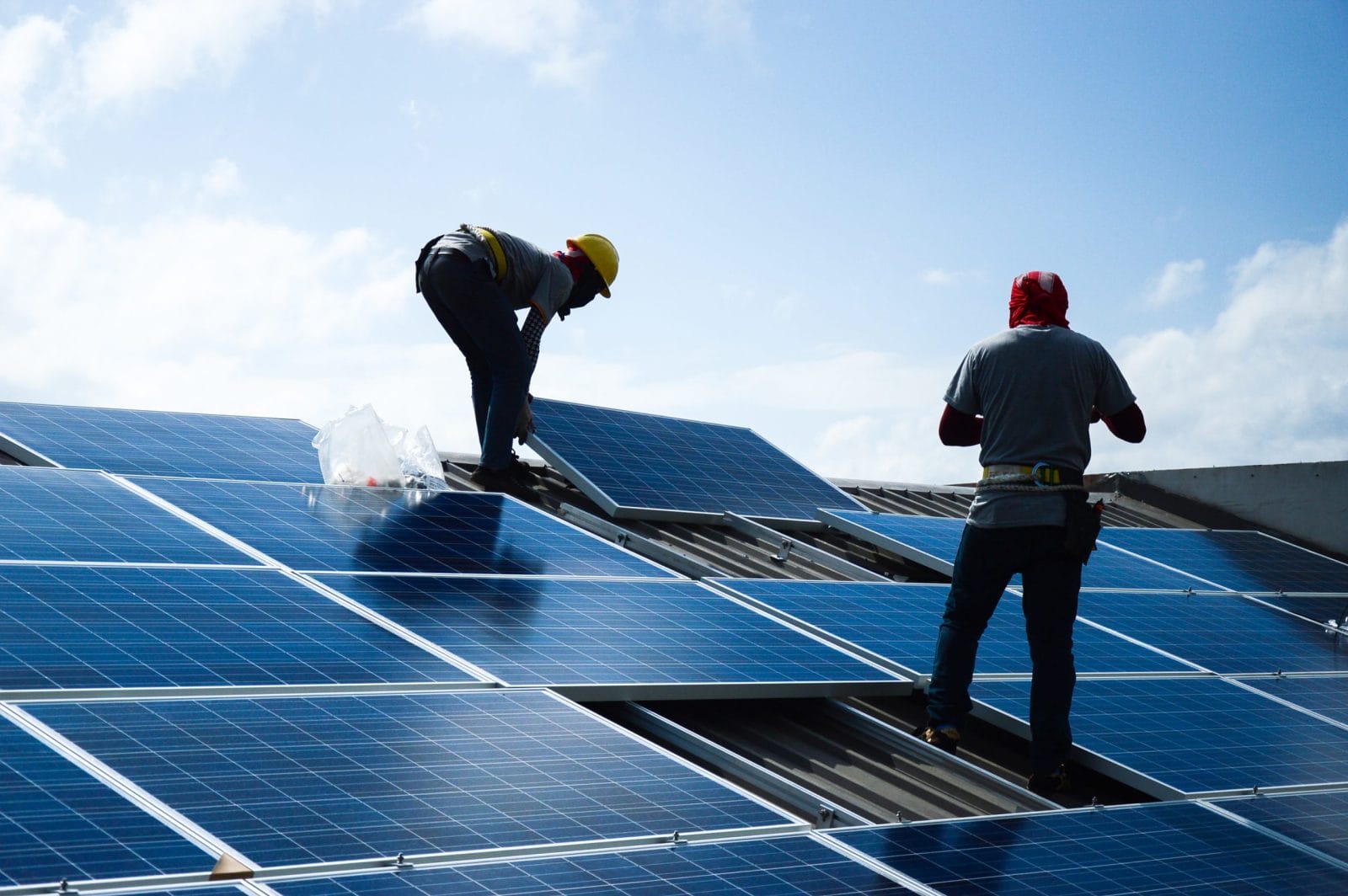 Installing a Solar Cell on a Roof